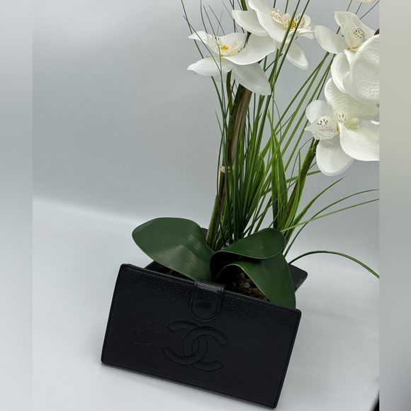AUTHENTIC CHANEL caviar bio fold leather wallet - Picture 14 of 14